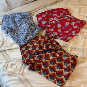 Zara Men's Shorts - Red, Blue, Multicolor